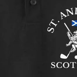 St. Andrews Scotland Golf Fan Dry Zone Grid Performance Polo