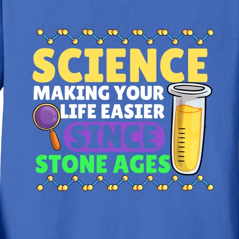 Science Appreciation Science Lovers National Science Month Gift Kids Long Sleeve Shirt