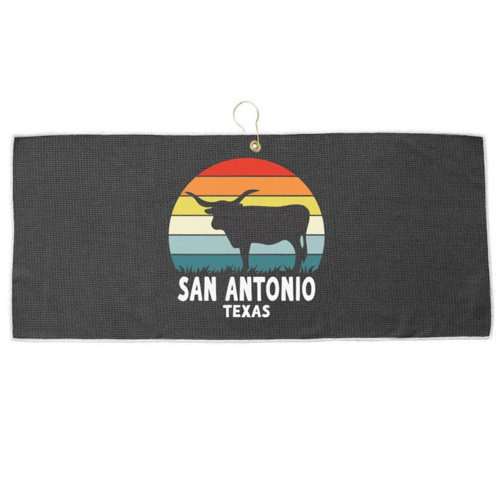 San Antonio Large Microfiber Waffle Golf Towel