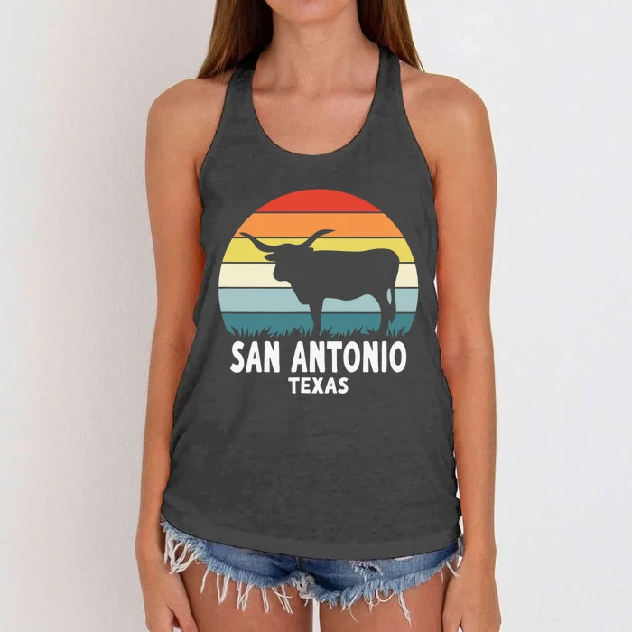 San Antonio Women's Knotted Racerback Tank