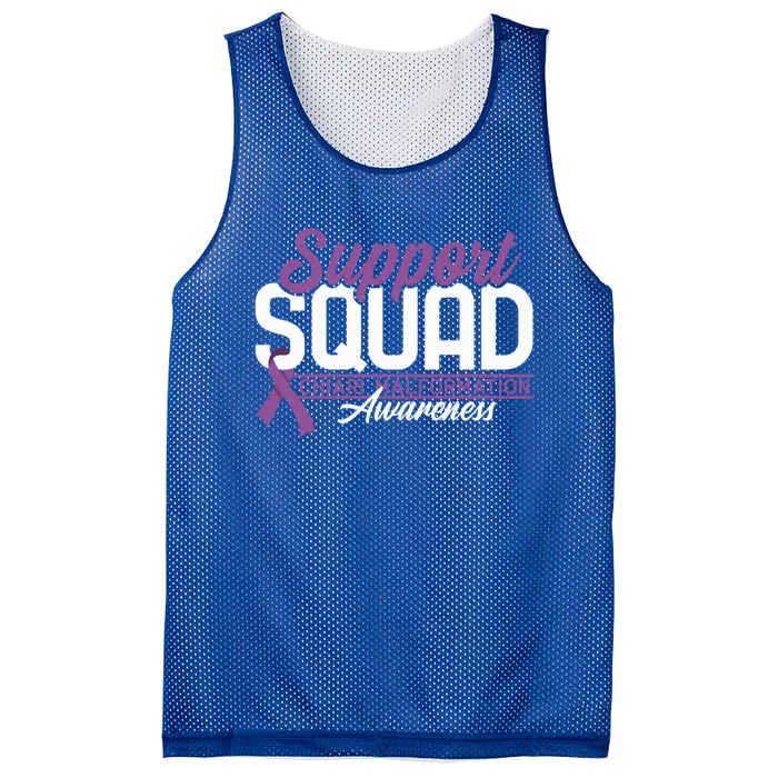 Support Awareness Squad I CM Cerebellum Chiari Malformation Mesh Reversible Basketball Jersey Tank