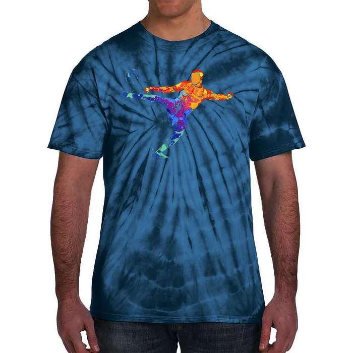 Soccer Athlete Sports Graphic Drawing Tie-Dye T-Shirt