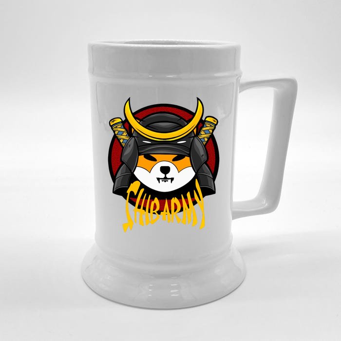 Shiba Army Samaria Dog Front & Back Beer Stein