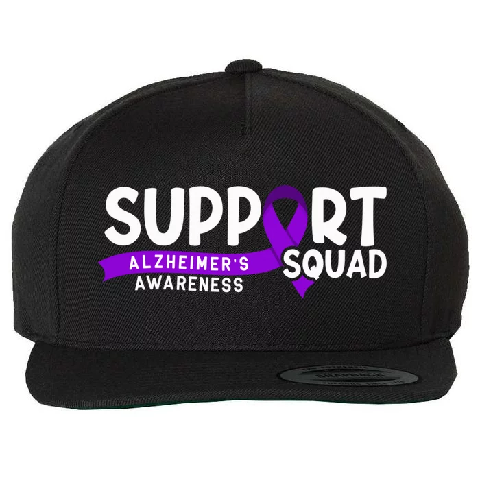 Support Awareness Squad I ALZ Remember Alzheimers Wool Snapback Cap