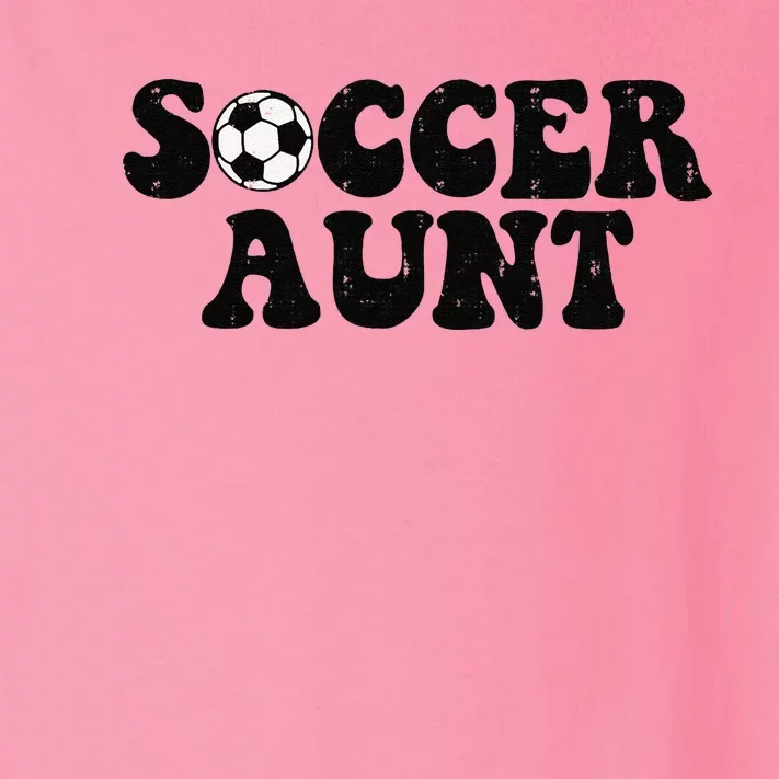 Soccer Aunt Sports Auntie Life Valentines Day Soccer Lover Toddler Long Sleeve Shirt