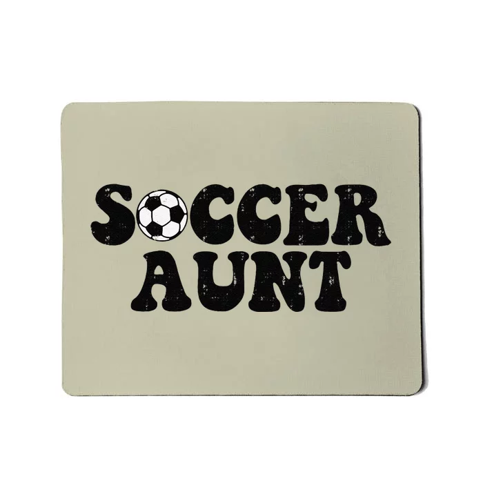 Soccer Aunt Sports Auntie Life Valentines Day Soccer Lover Mousepad