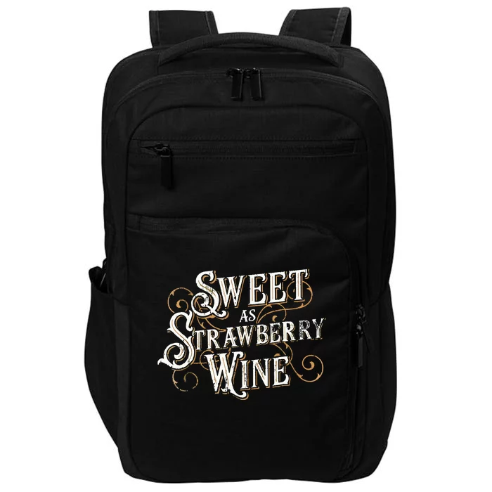 Sweet As Strawberry Wine Ladies Designer Country Impact Tech Backpack