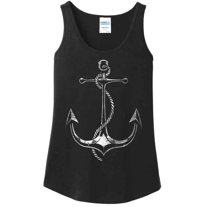 Sailboat Anchor Sailing Ladies Essential Tank