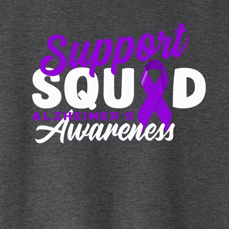 Support Awareness Squad I ALZ Remember Alzheimers Women's Crop Top Tee