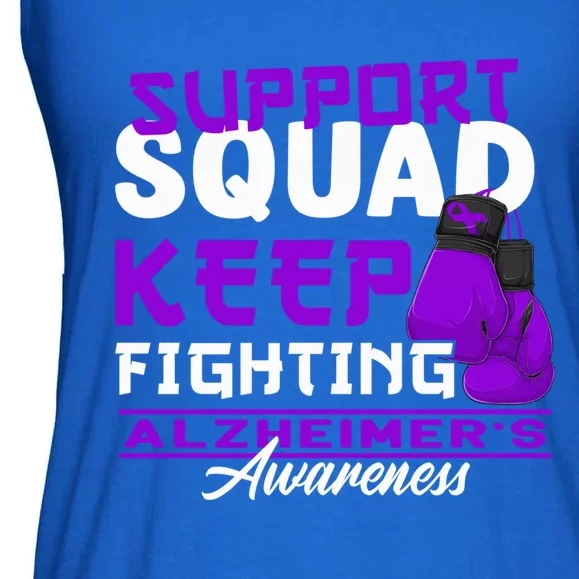 Support Awareness Squad I ALZ Remember Alzheimers Ladies Essential Flowy Tank