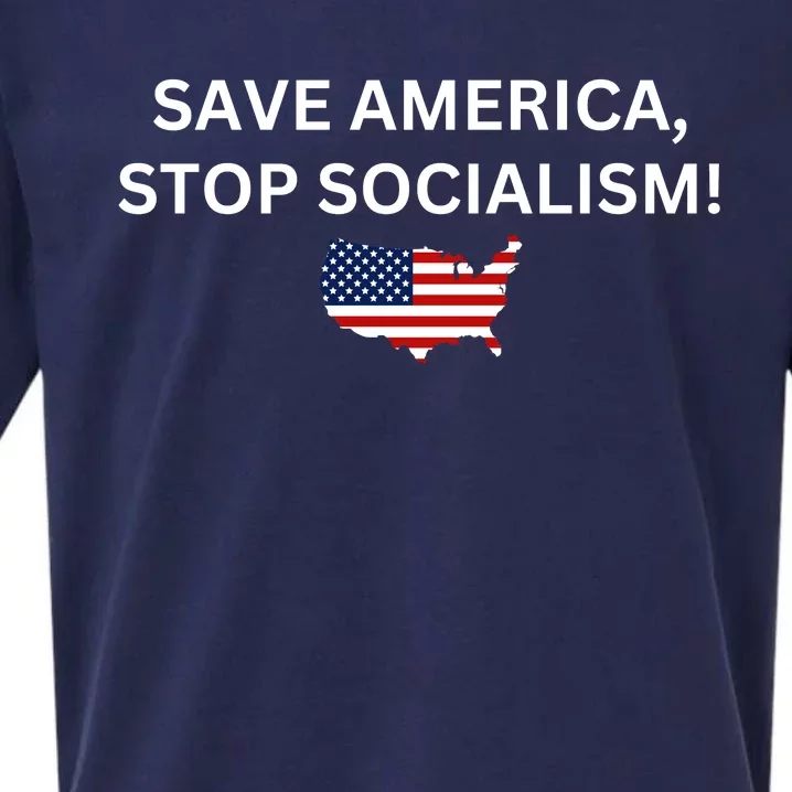 Save America Stop Socialism Sueded Cloud Jersey T-Shirt