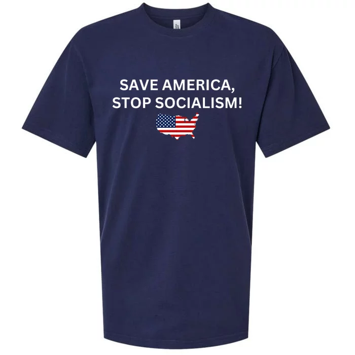 Save America Stop Socialism Sueded Cloud Jersey T-Shirt