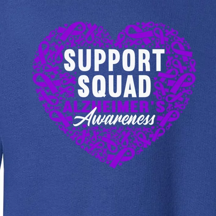 Support Awareness Squad I ALZ Remember Alzheimers Toddler Sweatshirt