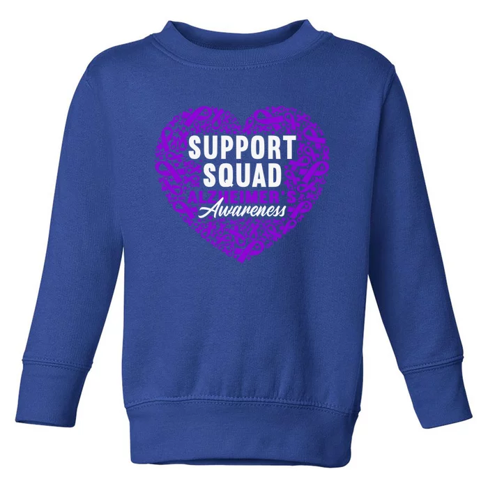 Support Awareness Squad I ALZ Remember Alzheimers Toddler Sweatshirt