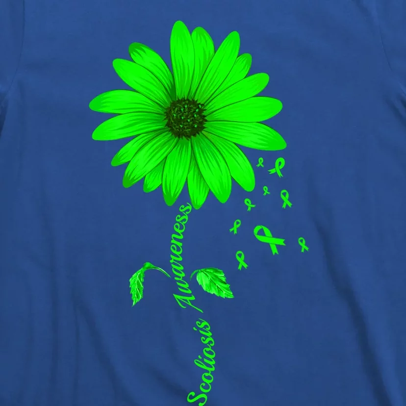 Scoliosis Awareness Sunflower Gift T-Shirt