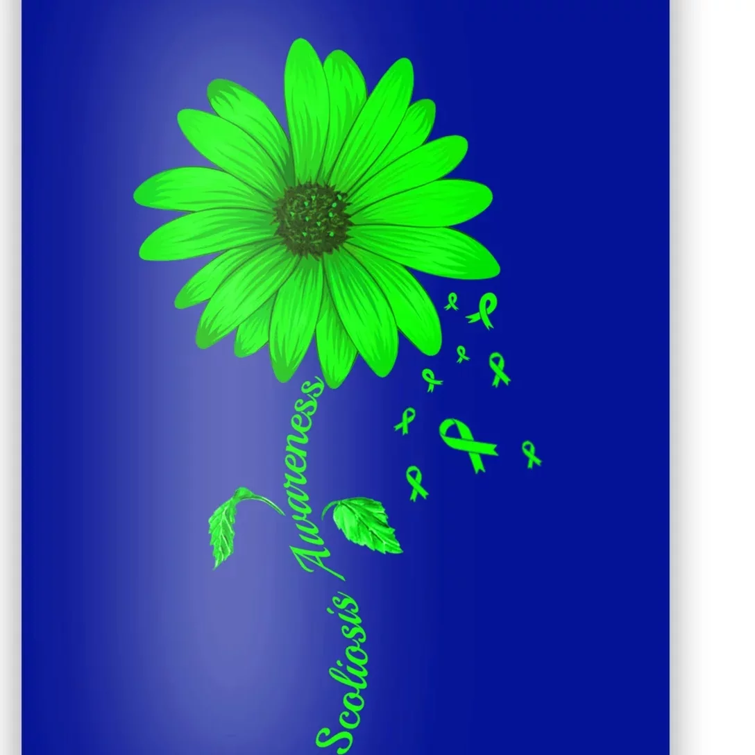 Scoliosis Awareness Sunflower Gift Poster