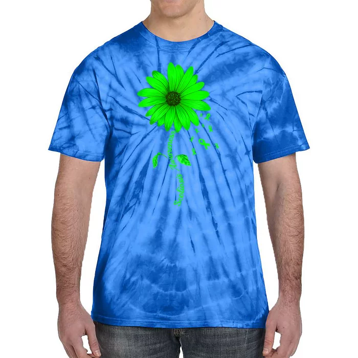 Scoliosis Awareness Sunflower Gift Tie-Dye T-Shirt