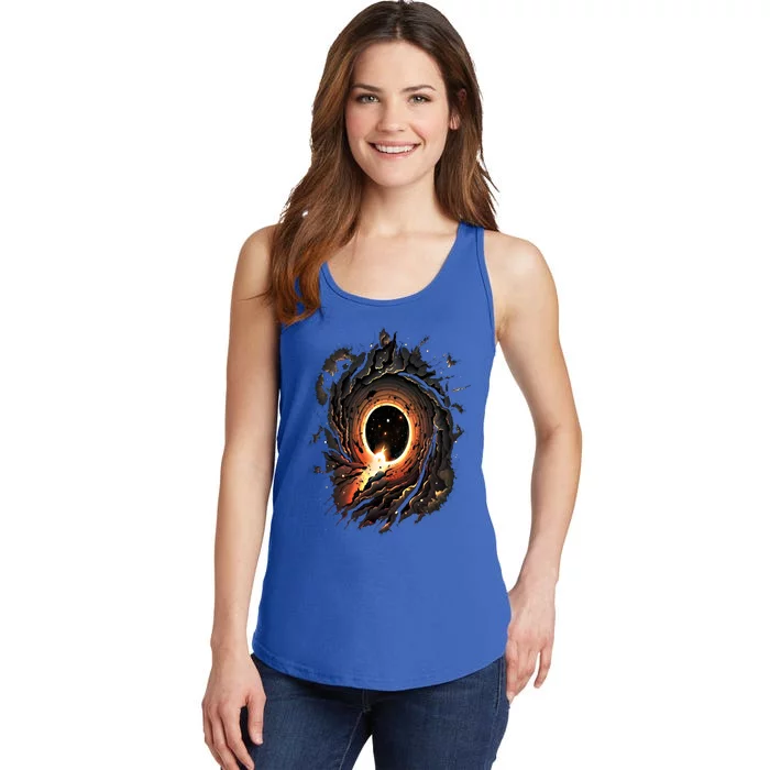 Space Astronaut Surfing Astronomy Space Surfer Gift Ladies Essential Tank