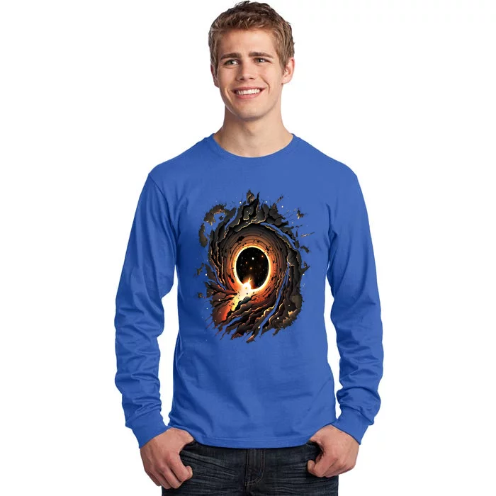 Space Astronaut Surfing Astronomy Space Surfer Gift Tall Long Sleeve T-Shirt