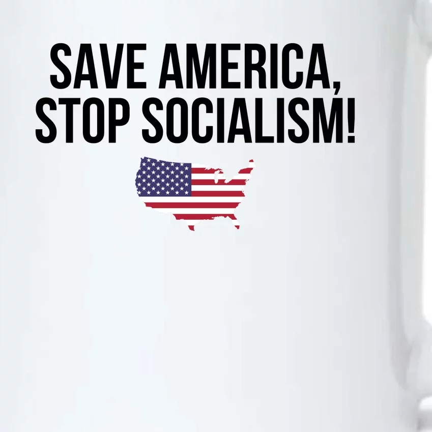 Save America Stop Socialism Black Color Changing Mug