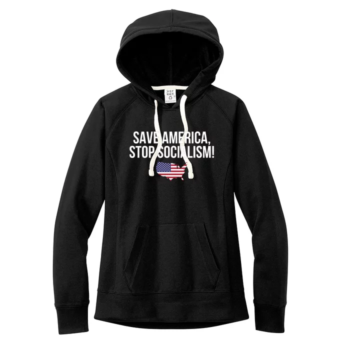 Save America Stop Socialism Women's Fleece Hoodie