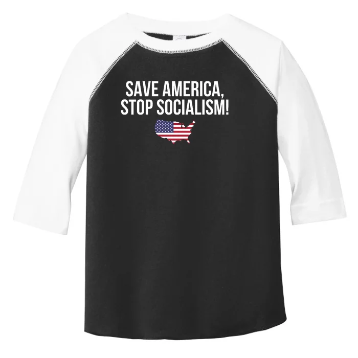 Save America Stop Socialism Toddler Fine Jersey T-Shirt