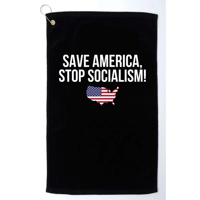 Save America Stop Socialism Platinum Collection Golf Towel