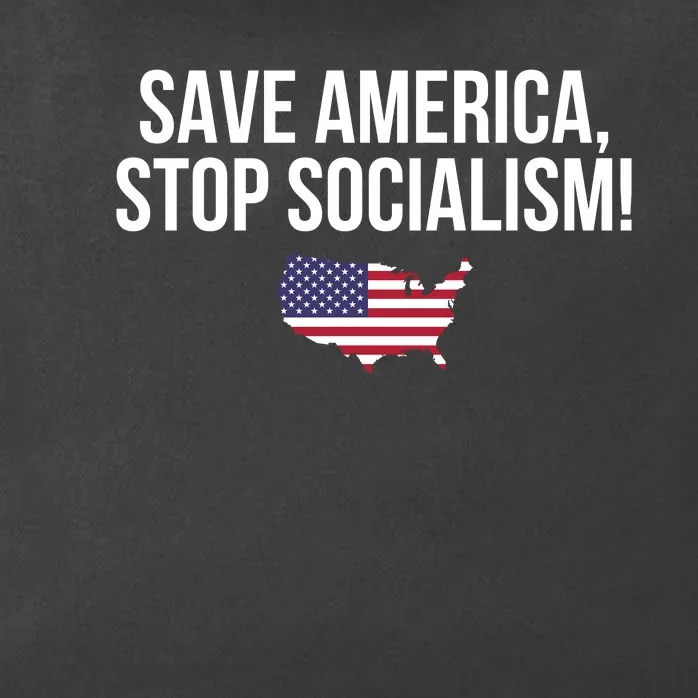 Save America Stop Socialism Zip Tote Bag