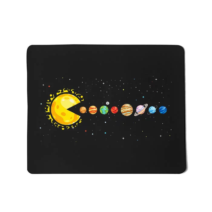 Space Astronomer Science Astronaut Sun Eat Planet Video Game Mousepad