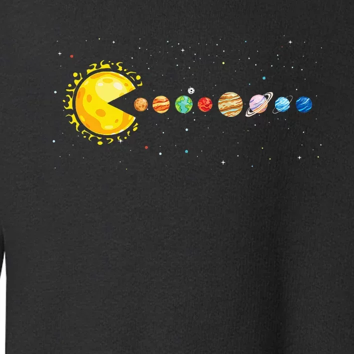 Space Astronomer Science Astronaut Sun Eat Planet Video Game Toddler Sweatshirt