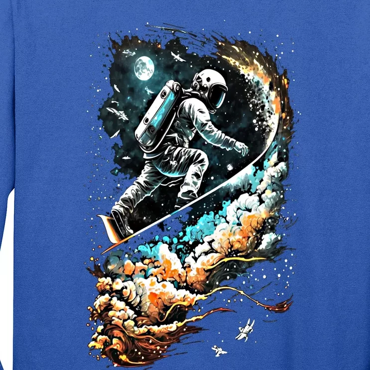 Space Astronaut Surfing Astronomy Space Surfer Gift Long Sleeve Shirt