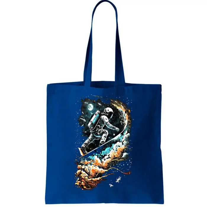 Space Astronaut Surfing Astronomy Space Surfer Gift Tote Bag