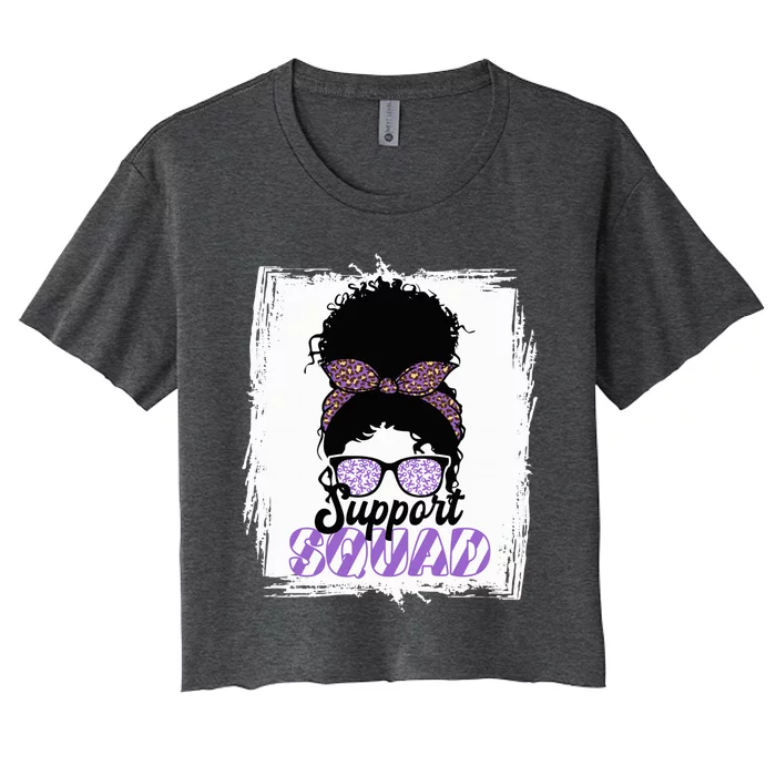 Support Awareness Squad I Ulcerative Colitis Ulcerosa Women's Crop Top Tee