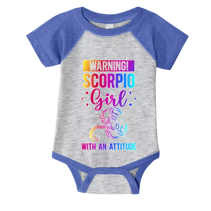 Scorpio Attitude Scorpio Zodiac Sign Scorpio Birthday Gift Infant Baby Jersey Bodysuit