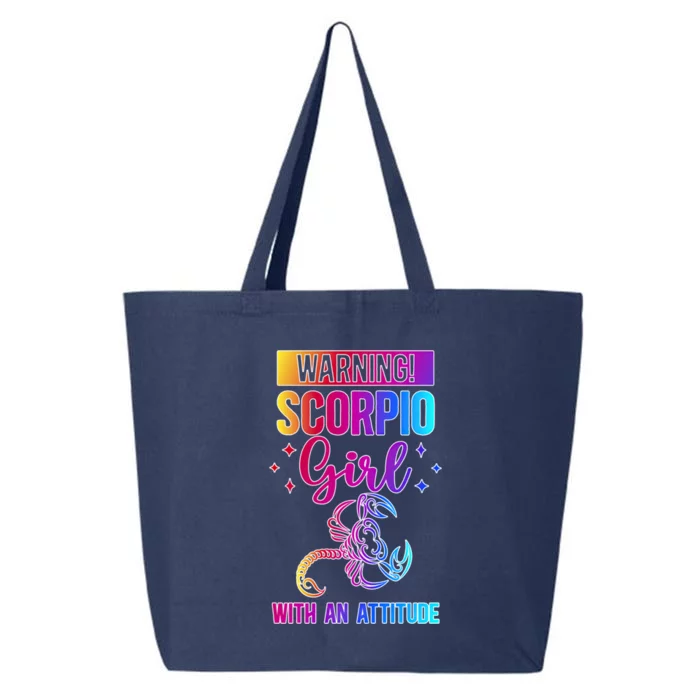 Scorpio Attitude Scorpio Zodiac Sign Scorpio Birthday Gift 25L Jumbo Tote