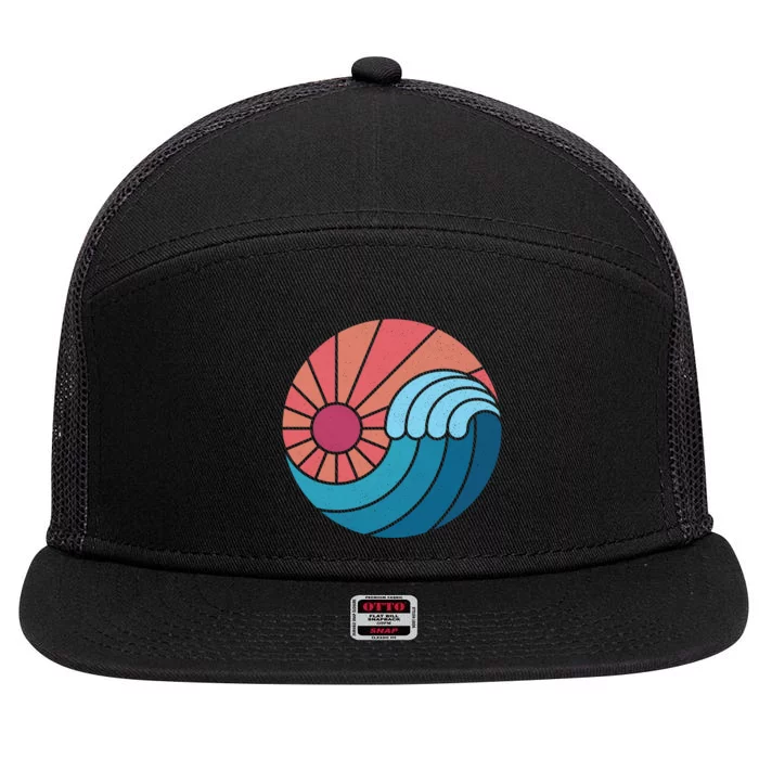 Sun &Amp; Sea 7 Panel Mesh Trucker Snapback Hat