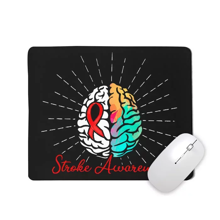 Stroke Awareness Survivor Treatment Strong Warrior Mousepad