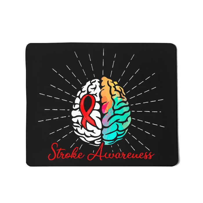 Stroke Awareness Survivor Treatment Strong Warrior Mousepad