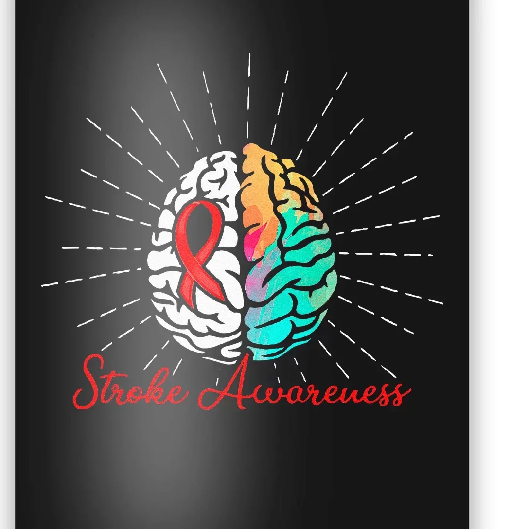 Stroke Awareness Survivor Treatment Strong Warrior Poster