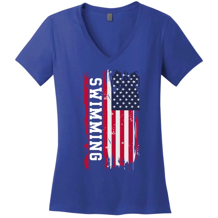 Swimming And Swimmers Gift Women's V-Neck T-Shirt