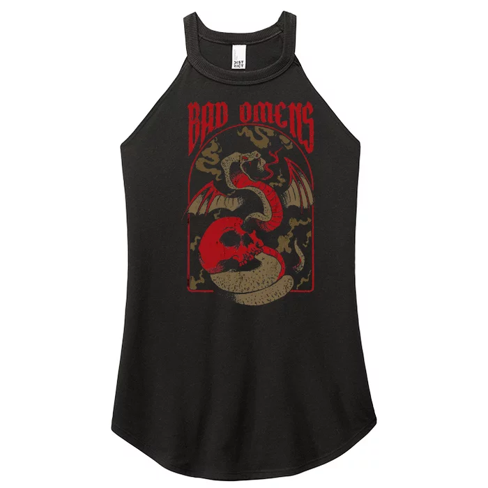 Snake And Skull Women’s Perfect Tri Rocker Tank