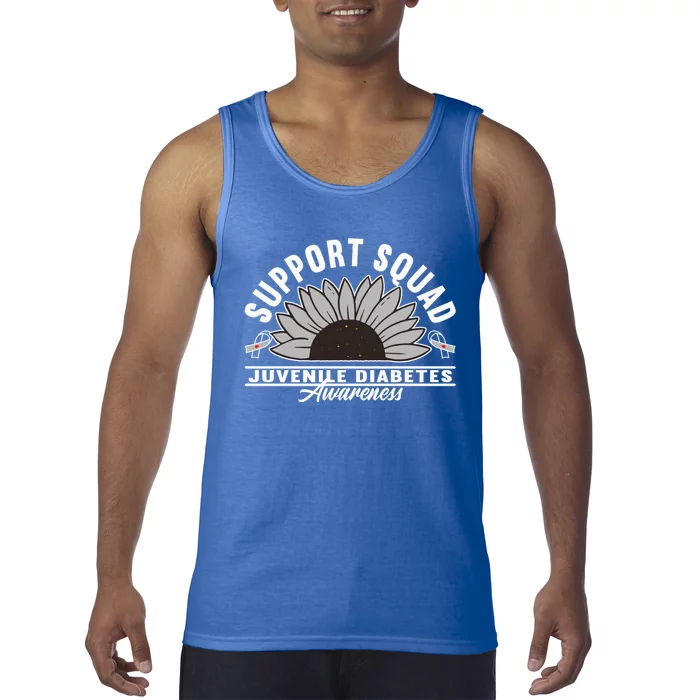 Support Awareness Squad I Juvenile T1D Type 1 Diabetes Tank Top