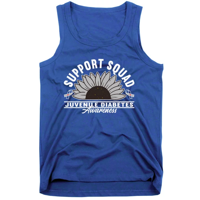 Support Awareness Squad I Juvenile T1D Type 1 Diabetes Tank Top