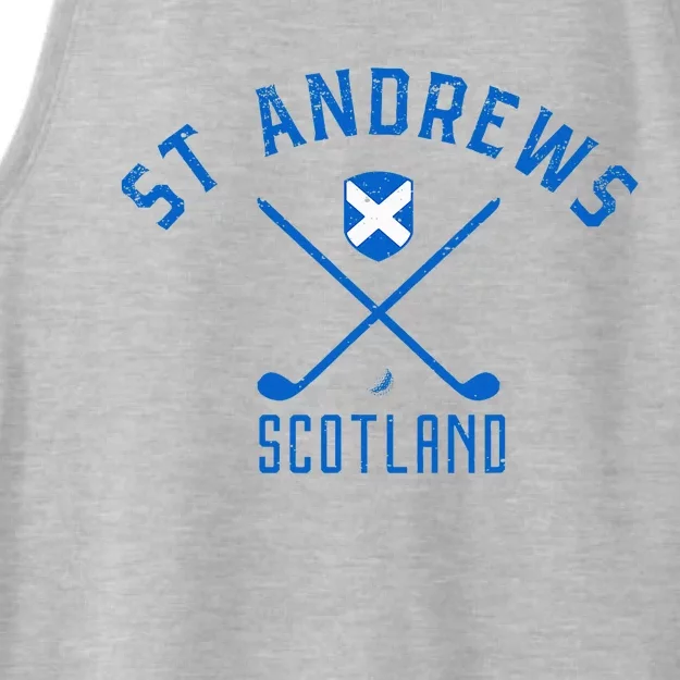 St. Andrews Scotland Golf Ladies Tri-Blend Wicking Tank