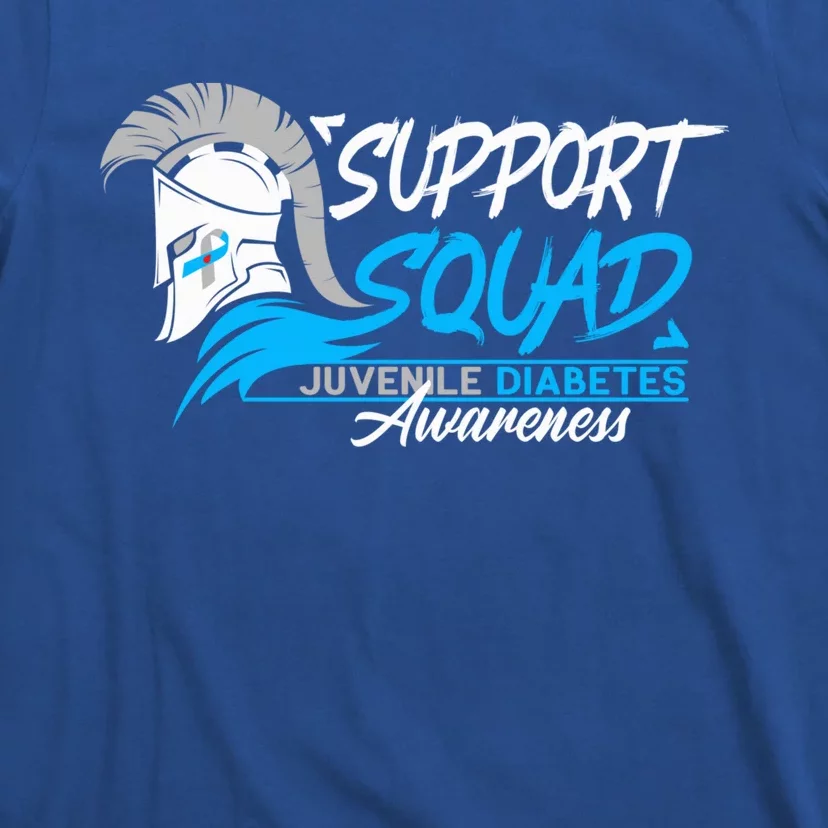 Support Awareness Squad I Juvenile T1D Type 1 Diabetes T-Shirt