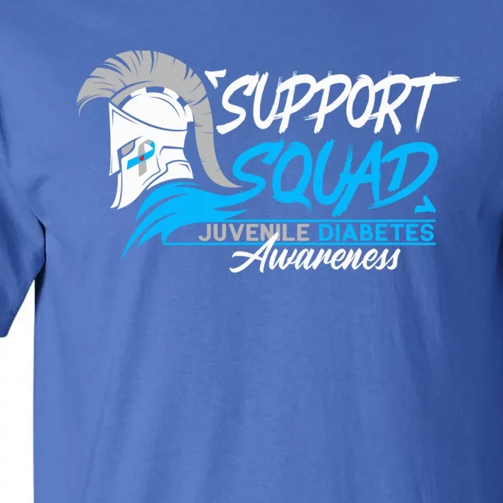 Support Awareness Squad I Juvenile T1D Type 1 Diabetes Tall T-Shirt