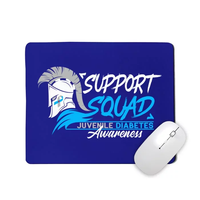 Support Awareness Squad I Juvenile T1D Type 1 Diabetes Mousepad