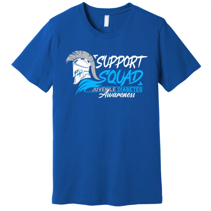 Support Awareness Squad I Juvenile T1D Type 1 Diabetes Premium T-Shirt