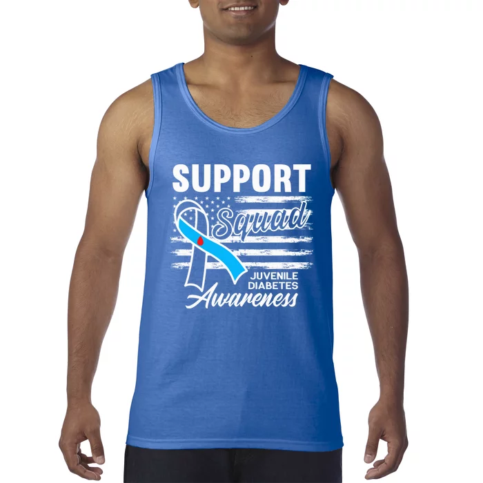 Support Awareness Squad I Juvenile T1D Type 1 Diabetes Tank Top