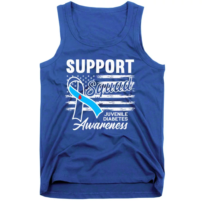 Support Awareness Squad I Juvenile T1D Type 1 Diabetes Tank Top